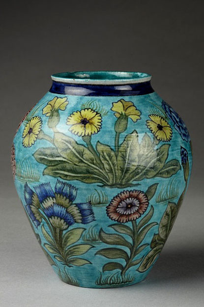 Vase-by-William-de-Morgan,-Fulham,-England,-circa-1888-1898