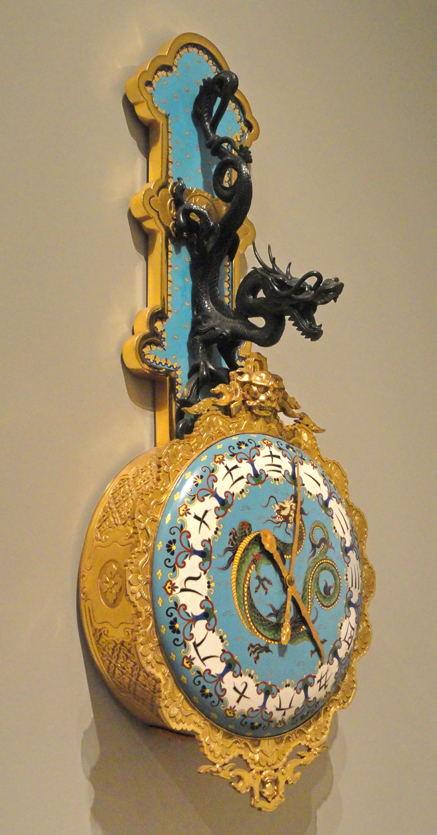 Dragon Wall_Clock,_c._1880,_probably_made_by_Escalier_de_Cristal,_Paris,_bronze_and_enamel_-_Art_Institute_of_Chicago