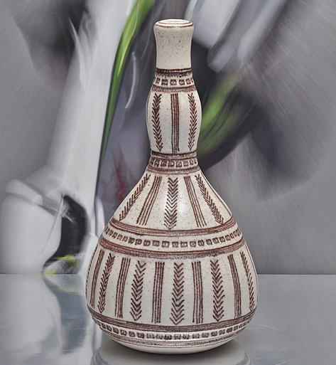 Guido-Gambone,-Vase-in-the-shape-of-a-flask,-End-of-the-1950s
