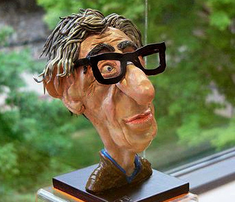 Jean-Marc-Fontaine---Polymer-Clay Woody Allen bust