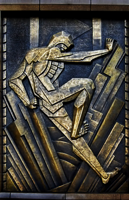 Art Deco sculpture NYC---Manhattan---Chanin-Building---Rene-Paul-Chambellan