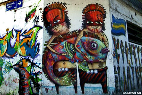 La-Boca-graffiti-buenos-aires - Colombian street artist Nice Naranja