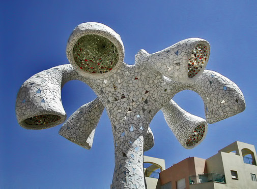 Mosaic sculpture with sound playground by Ruslan-Sergeev