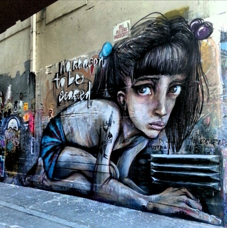 Most-Beautiful-Street-Art...Herakut Melbourne mural.