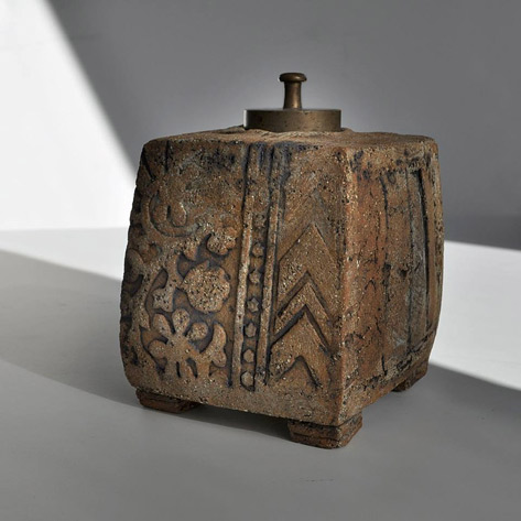 Simone-Krug-- lidded ceramic vessel