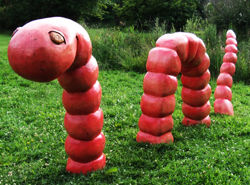 WORM-sculpture by forestcrafts.UK