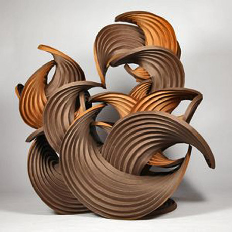 Curved-crease-sculpture---Erik-Demaine - abstract contemporary sculpture
