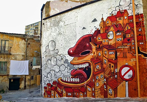 The-Scream-Of-Vallicaldi-Street-art-in-Agrigento-Via-Vallicaldi-Sicily-Italy-by-Italian-street-artist-Mr-Thoms
