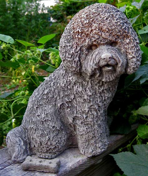 Cast-Stone-Bichon-Frise-Dog-Statue---Tiverton-Rhode-Island-Studio
