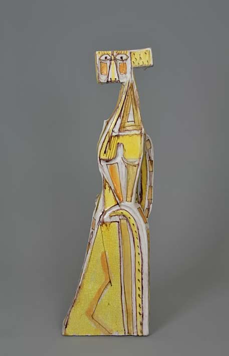 Guido Gambone,-Italy ceramic abstract figurine