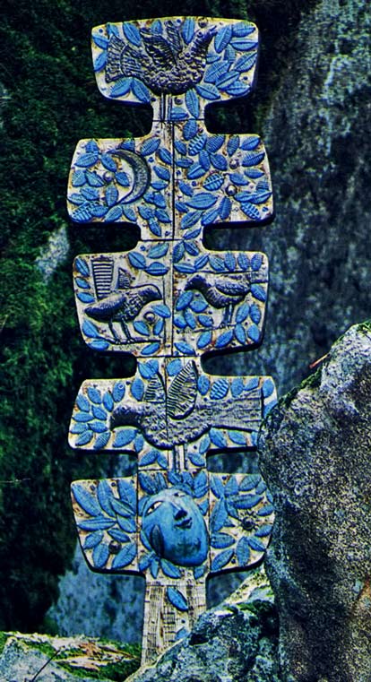Kenneth-Dierck,-ceramic-relief-sculpture,-Primavera,-1965