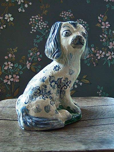 Nathalie-Lete floral print puppy figurine