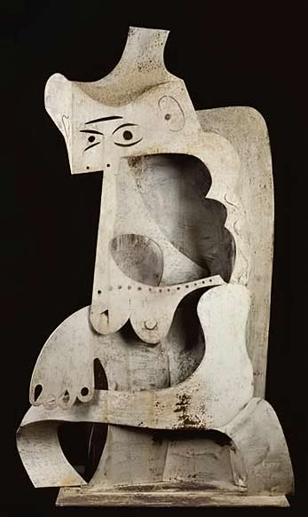 Pablo-Picasso-–-Woman-with-Hat,-1961,-Sheet-metal,-National-Museum-of-Modern-Art---Georges-Pompidou-Center,-Paris