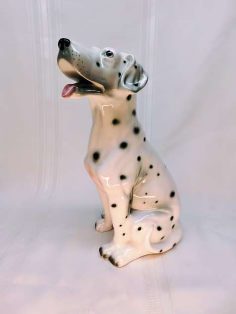 Vintage-Porcelain-Sitting-Dalmatian-Figurine-Statue-10