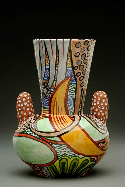 majolica-shoulder-pad-vase - Megan-Bogonovich