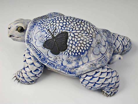 tortoise-sculpture- Joey-Chiarello Eternal Inspiration-tortoise-figurine by Joey Chiarello