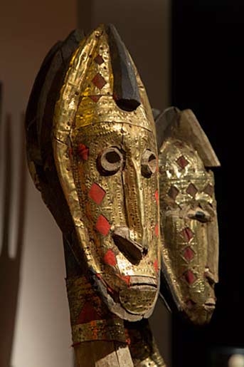 African-masks at Madrid art and antiques fair