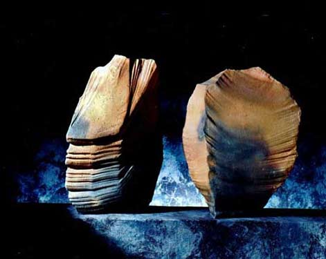Jinnai-Sakata-sculptured-ceramic-forms Black-pottery-kiln-strange-objects-Jinnai-Sakata