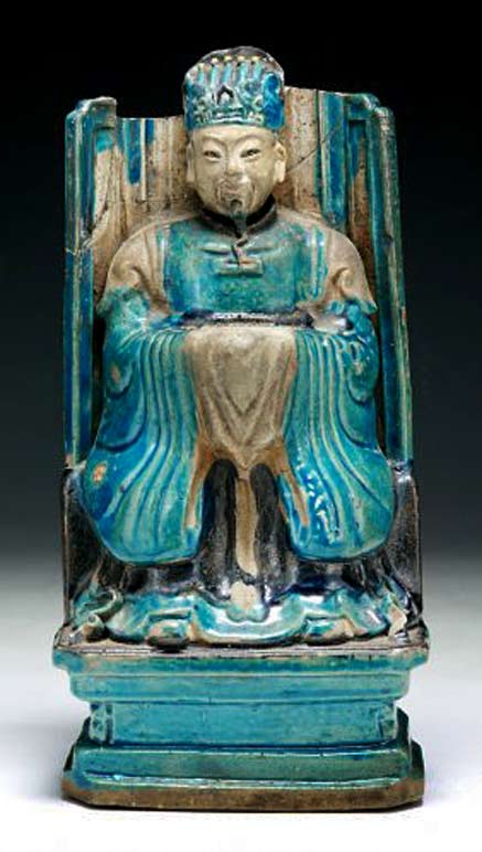 Chinese-Antique-Fahua-Porcelain-Figure