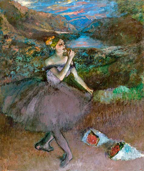 edgar-degas the woman in movement