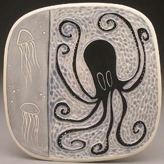 Jellyfish-&-Octopus plate---Ruchika-Madan