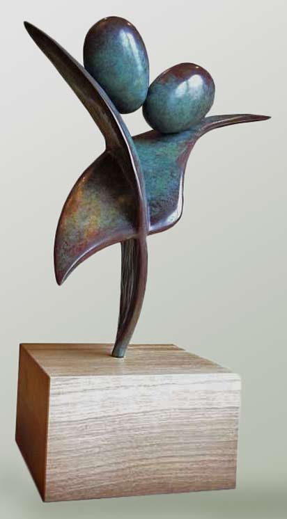 Abstract bronze Emotion-sculpture-by-artist-Rosamond-Lloyd