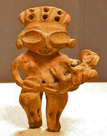 MExican Mother Child figure 12 century