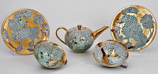 Hinrich-Kroeger--Poodle tea set