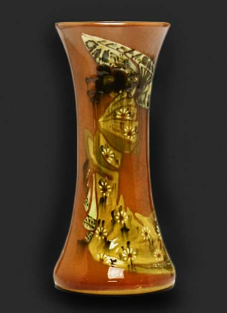 Jap-Birdimal-vase-by-Weller-Pottery by Frederick Hurten Rhead