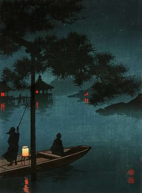 Lake Biwa by Koho-Shoda-(Japanese-Woodblock-Prints)