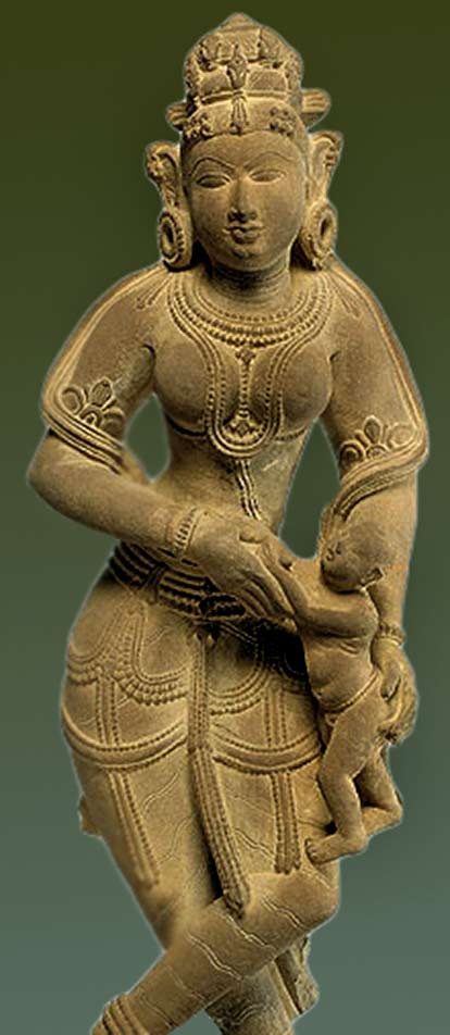 Northern India sandstone statue