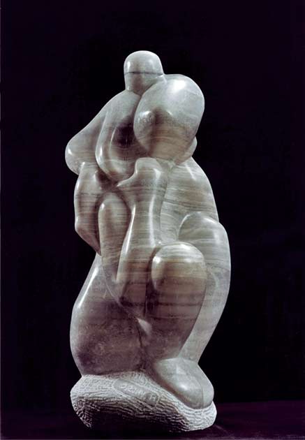 Shimon Drory mother child sculpture