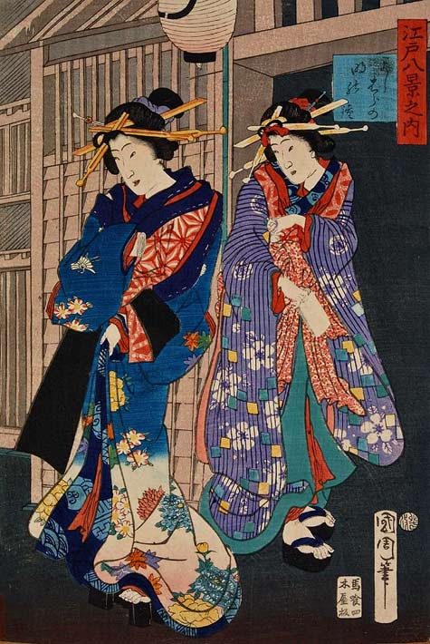 Toyohara-Kunichika-1867-Eight-of-the-inner-Edo-yo-shi-wa-raののMing-Zhong
