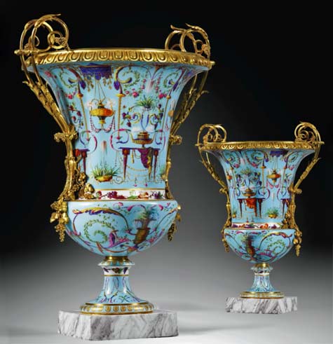 sotheby-s--pair-of-gilt-bronze-mounted-Sèvres-soft-paste-porcelain-`Vases-Medici',