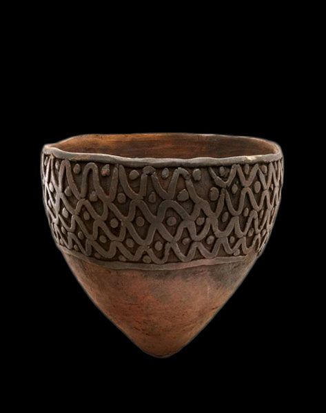 Ceramics-of-Papua-New-Guinea--Cooking-pot(gun),-Bosman-peoples,-Ramu-River,-Madang-Province,-Papua-New-Guinea,--Unglazed-earthenware