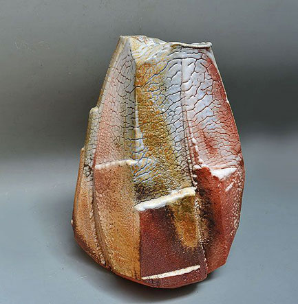 Huge-Contemporary-Shino-Vase-by-Hayashi-Shotaro