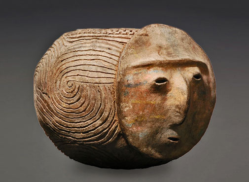 Michael-Hamson-Oceanic-Art-Abelam-clay-pot-with-spirit-face-mid-20th-century