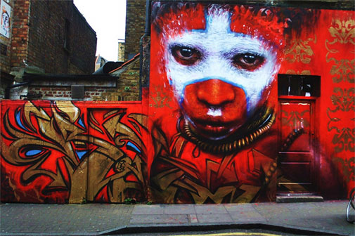STREET-ART-by-DALE-GRIMSHAW---Flickr---Photo-Sharing-Indigenous-Person-of-Papua-New-Guinea-featured-in-Dale-Grimshaw-work-on-Hanbury-Street