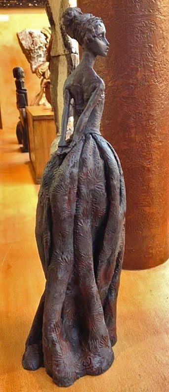 Valérie-Hadida ceramic female figure sculpture