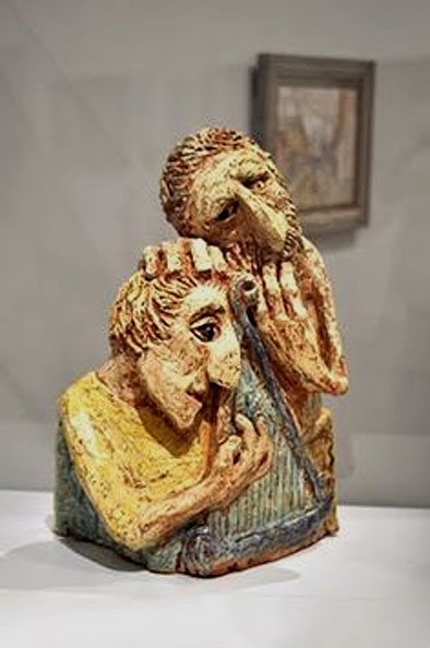 Arthur-Boyd - David and Saul sculpture
