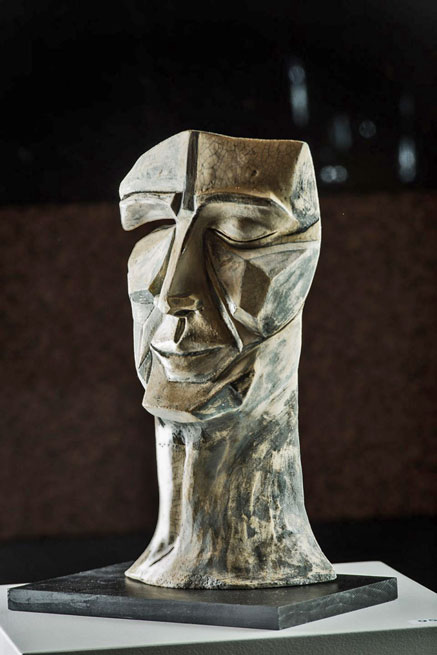 Camouflage-by-Elnaz-Nourizadeh Ceramic bust male head