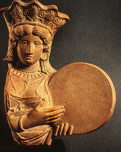 Cybele--she's-holding-a-drum,-not-a-cake-like-some-archeologists-like-to-say