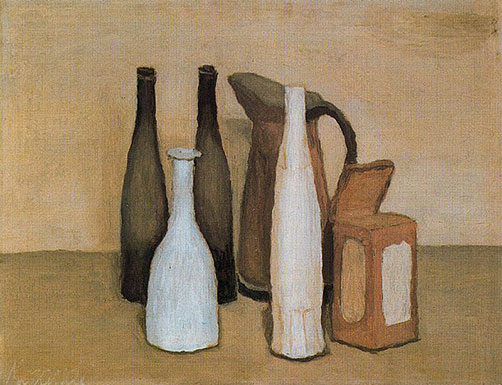 Giorgio Morandi still life bottles