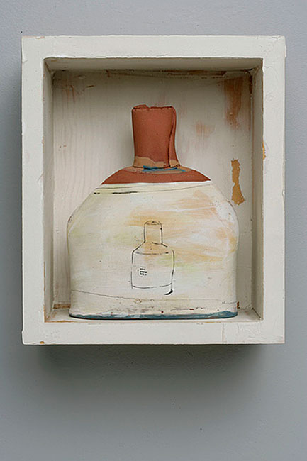 Is-Less-More-series-Nancy Selvin - ceramic bottle in wall display box