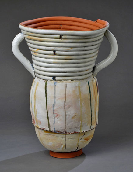 Nancy-Selvin-Large+Pot+w-drips,+Ceramic,+28”+x+18”+diameter,++2014