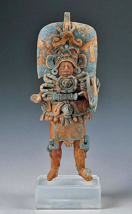Standing Ruler - Guatemala,-Maya-culture-Late-Classic-period-(A.D.-600–900)-c Kimball Art Museum