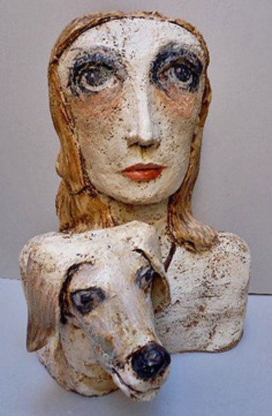 TERESA-GIRONES ceraamic sculpture bust 