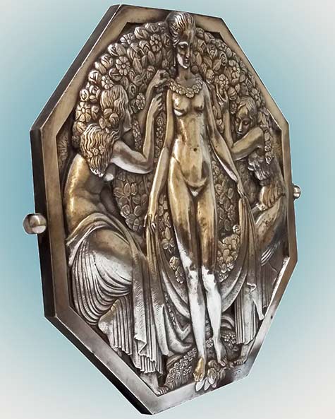 Art-Deco-Art Nouveau Medallion-by-Pierre Turin