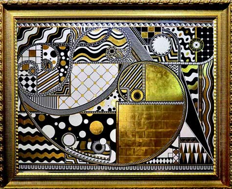 Golden-Ratio-II by Lina Viktor afro futurist art