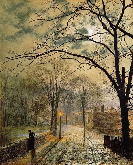 Moon-Alley,-John-Atkinson-Grimshaw,-1878
